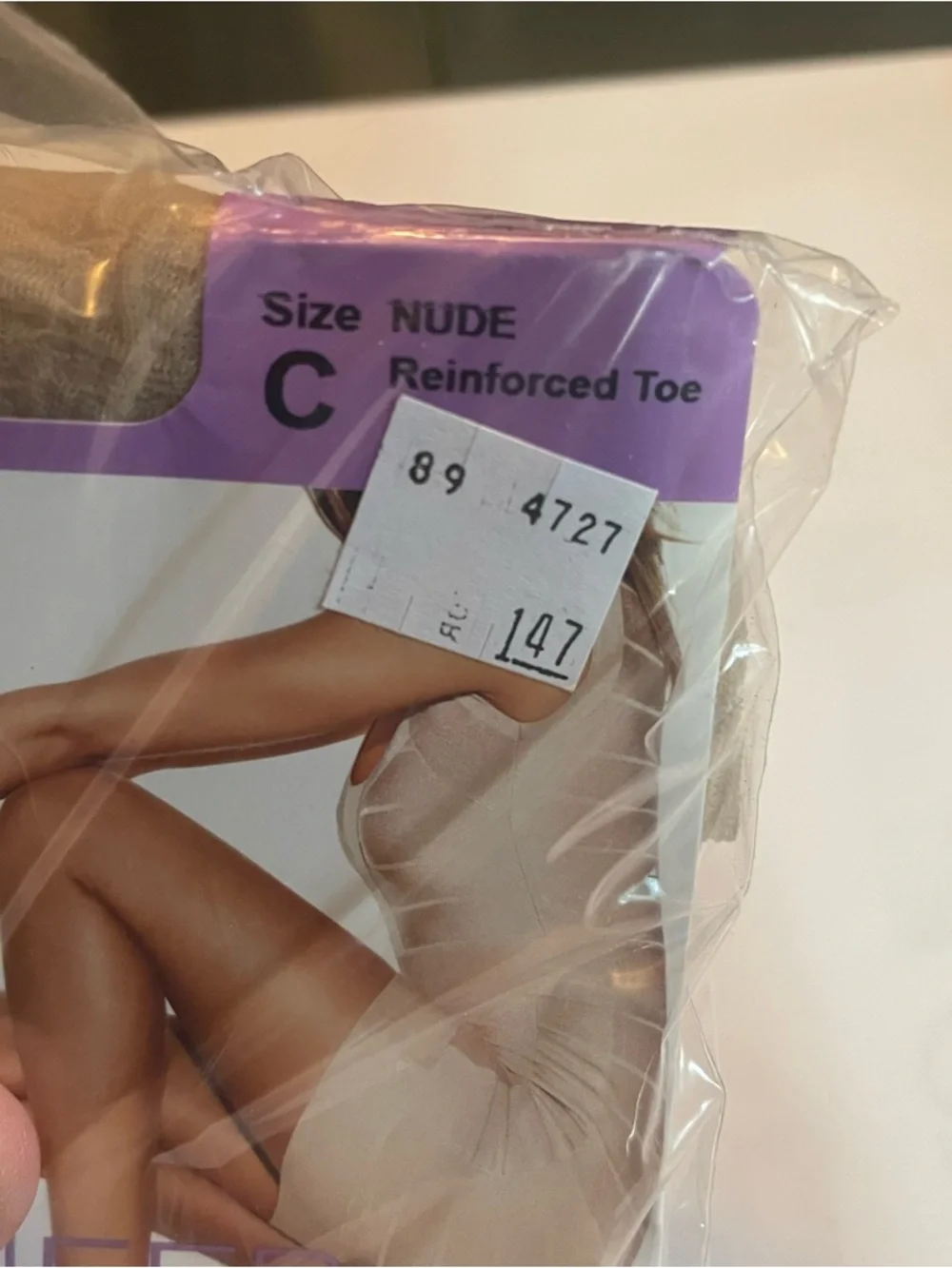 No Nonsense Ultra Sheer Pantyhose Nude size c large